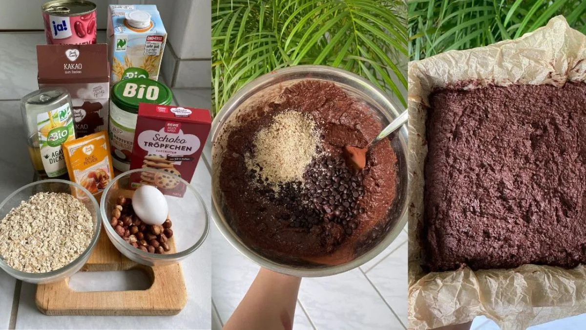 Zutaten für die schokoladigen Protein Brownies