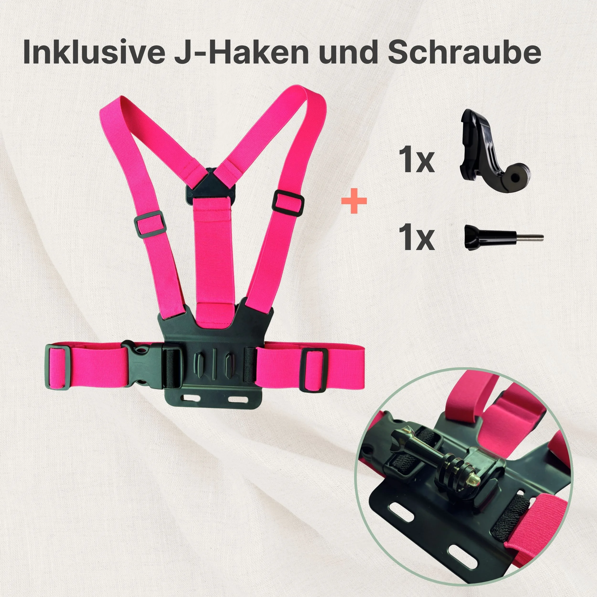 Actioncam Brustgurt pink Zubehör