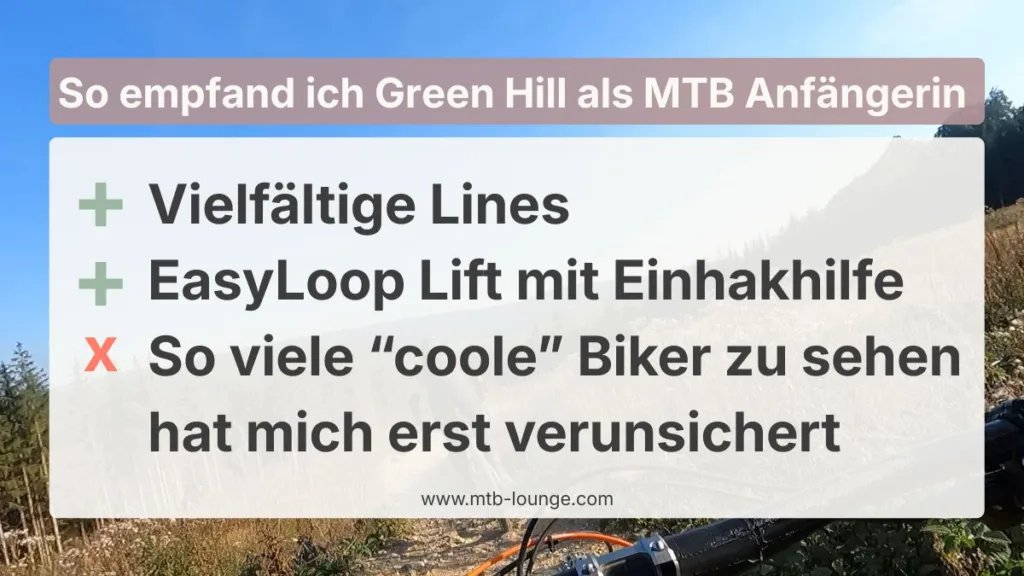 Bikepark Green Hill für Anfänger Kurzübersicht