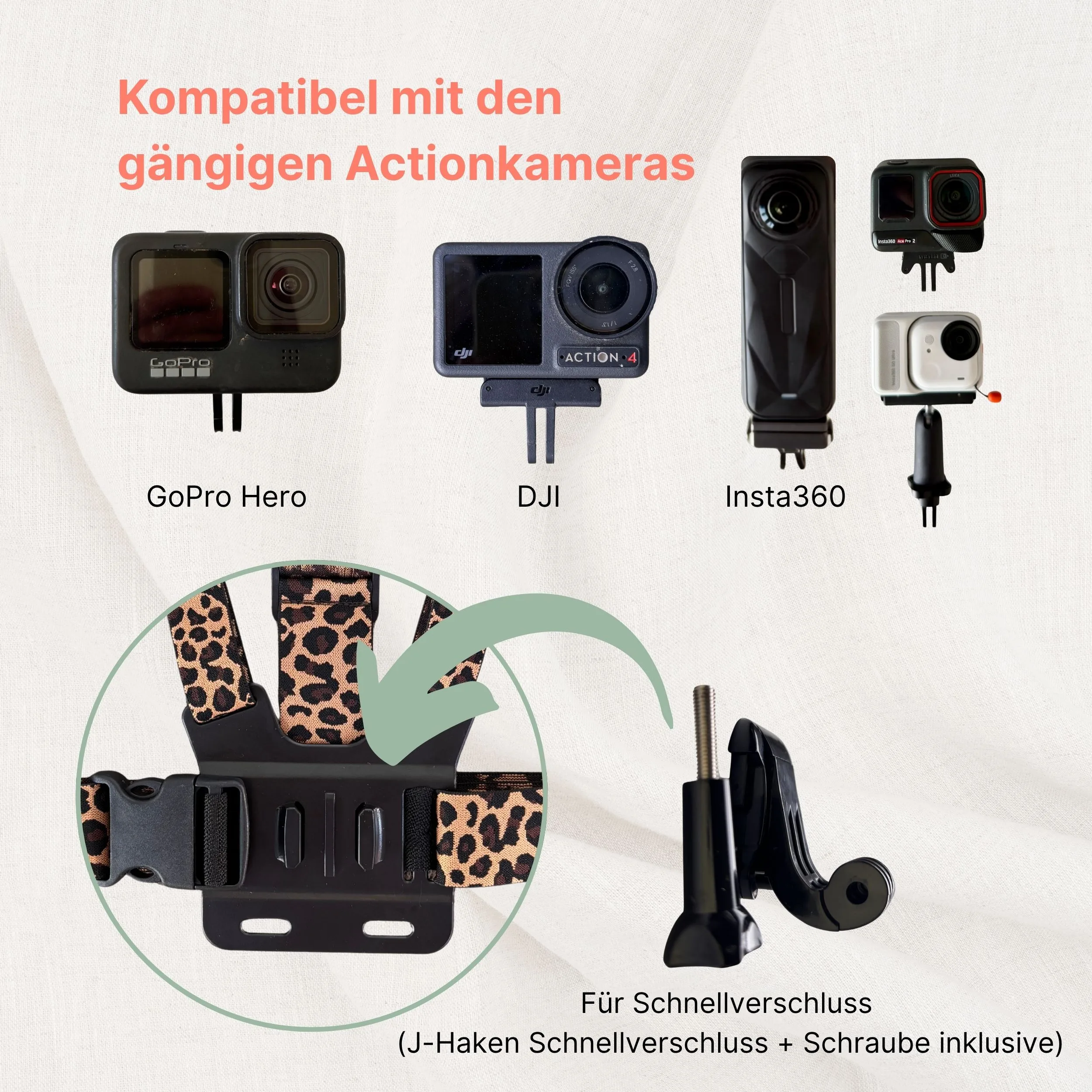 Actioncam Brustgurt Leopard Kameras